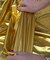 Gold Metallic Gold Foil Lamé Spandex Fabric by the Yard, 60" Wide 4-Way Stretch